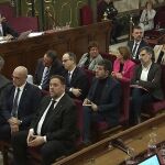 Los acusados en el "procés", en el banquillo