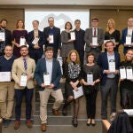 Grupo de ganadores del certamen, entre los que se encuentra LA RAZÓN