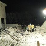 Imagen de la vivienda tras la explosión