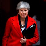 Theresa May en Downing Street