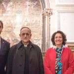 La consejera María Josefa García Cirac conoció estás pinturas acompañada por Carlos García Carbayo, Ricardo Rivero y Carlos López
