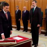 Toma de posesión de Pedro Sánchez como presidente del Gobierno el 2 de junio de 2018. . REUTERS