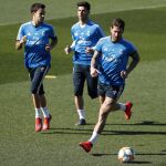 Sergio Ramos durante el entrenamiento realizado este martes en la Ciudad Deportiva de Valdebebas