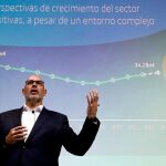 El presidente de Telefónica España, Emilio Gayo, presenta varias iniciativas de la compañía para los próximos meses / Foto. Efe