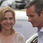 La Infanta Cristina e Iñaki Urdangarín en Palma de Mallorca