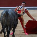 Ureña, ayer, en Las Ventas