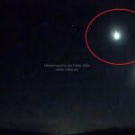 Captura de pantalla de video de la bola de fuego captada por el Observatorio de Calar Alto.
