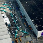Aviones 737 Max en la fábrica de Boeing en Renton