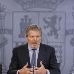 Íñigo Méndez de Vigo durante la rueda de prensa tras el Consejo de Ministros
