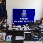Imagen del material incautado en la operación