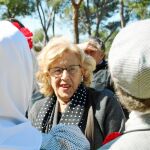 La alcaldesa Manuela Carmena, hace diez días, antes que se diera el pistoletazo de salida a las fiestas de San Isidro