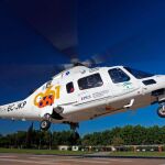 En la imagen, uno de los helicópteros de emergencias sanitarias empleados en Andalucía