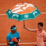 Rafa Nadal, en un momento del partido / Foto: Reuters