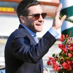 Jake Gyllenhaal a su llegada ayer a la Mostra de Venecia para presentar «Nocturnal Animals»