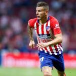 Lucas Hernández, durante un partido con el Atlético de Madrid / Gtres