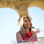 La presidenta de la Junta de Andalucía, Susana Díaz, ayer en Medina Azahara (Foto: Efe)