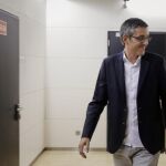 El diputado socialista Eduardo Madina, a su llegada a la reunión del grupo parlamentario