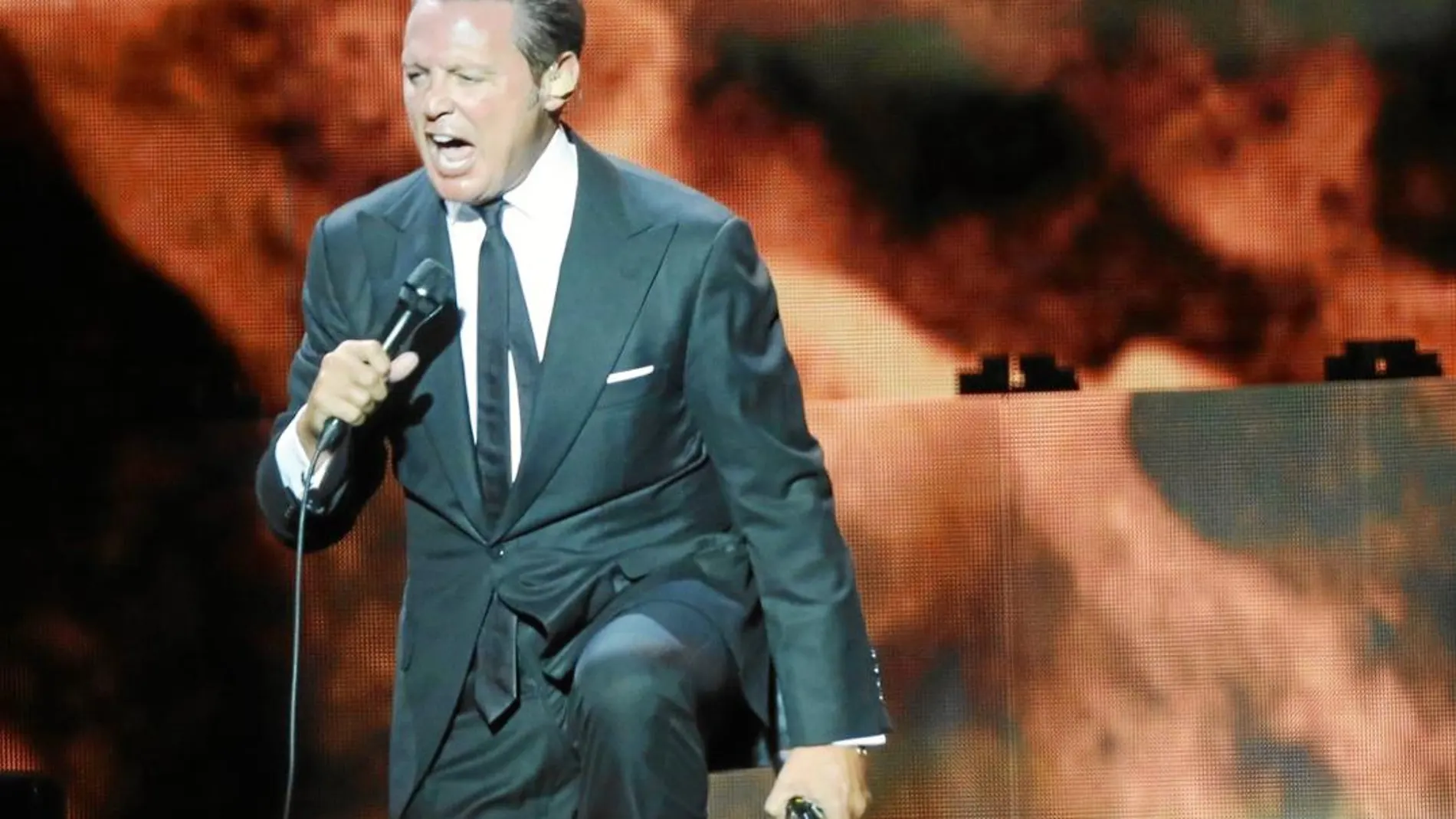 El cantante Luis Miguel en un concierto en Madrid