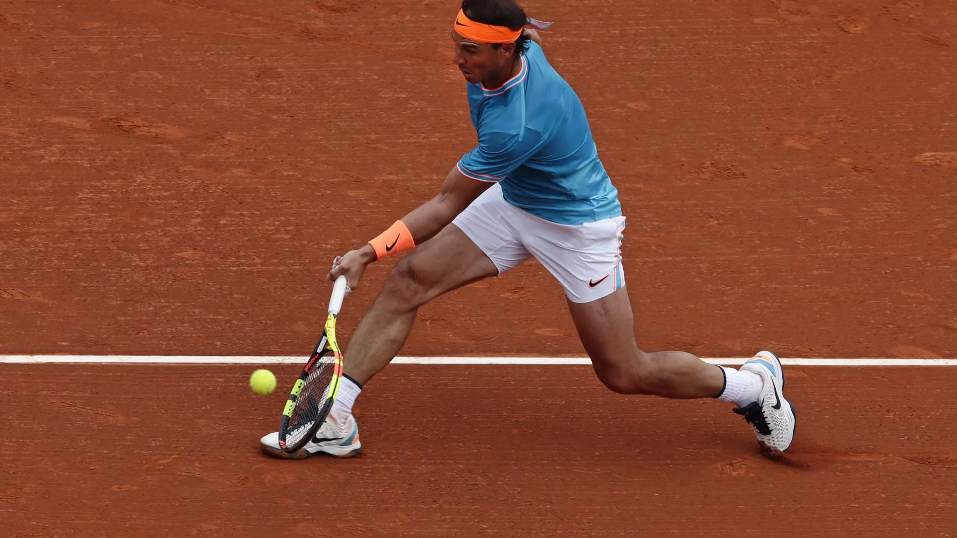 Nadal durante el partido