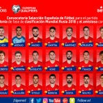 Imagen con los jugadores convocados por el seleccionador