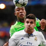Morata durante el partido de Champions ante el Sporting