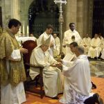 Un instante de la eucaristía en la catedral leoensa