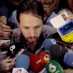 El líder de Podemos, Pablo Iglesias