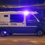 Momento en que la furgoneta de la Guardia Civil entra en la cárcel