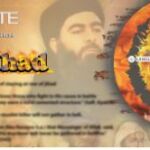 Cartel del Daesh con la imagen de Bagdhadi