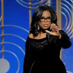 Oprah Winfrey durante su discurso en los Globos de Oro