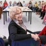 Carmena participó ayer junto a Celia Mayer en un acto en el Espacio de Igualdad de Carabanchel
