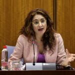 La titular de Hacienda, María Jesús Montero, ayer
