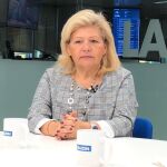Ángeles Pedraza, Comisionada de Atención a las Víctimas de la Comunidad de Madrid, durante un momento de la entrevista en LA RAZÓN