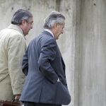 Blesa llega ayer a la Audiencia Nacional, donde se celebra el juicio
