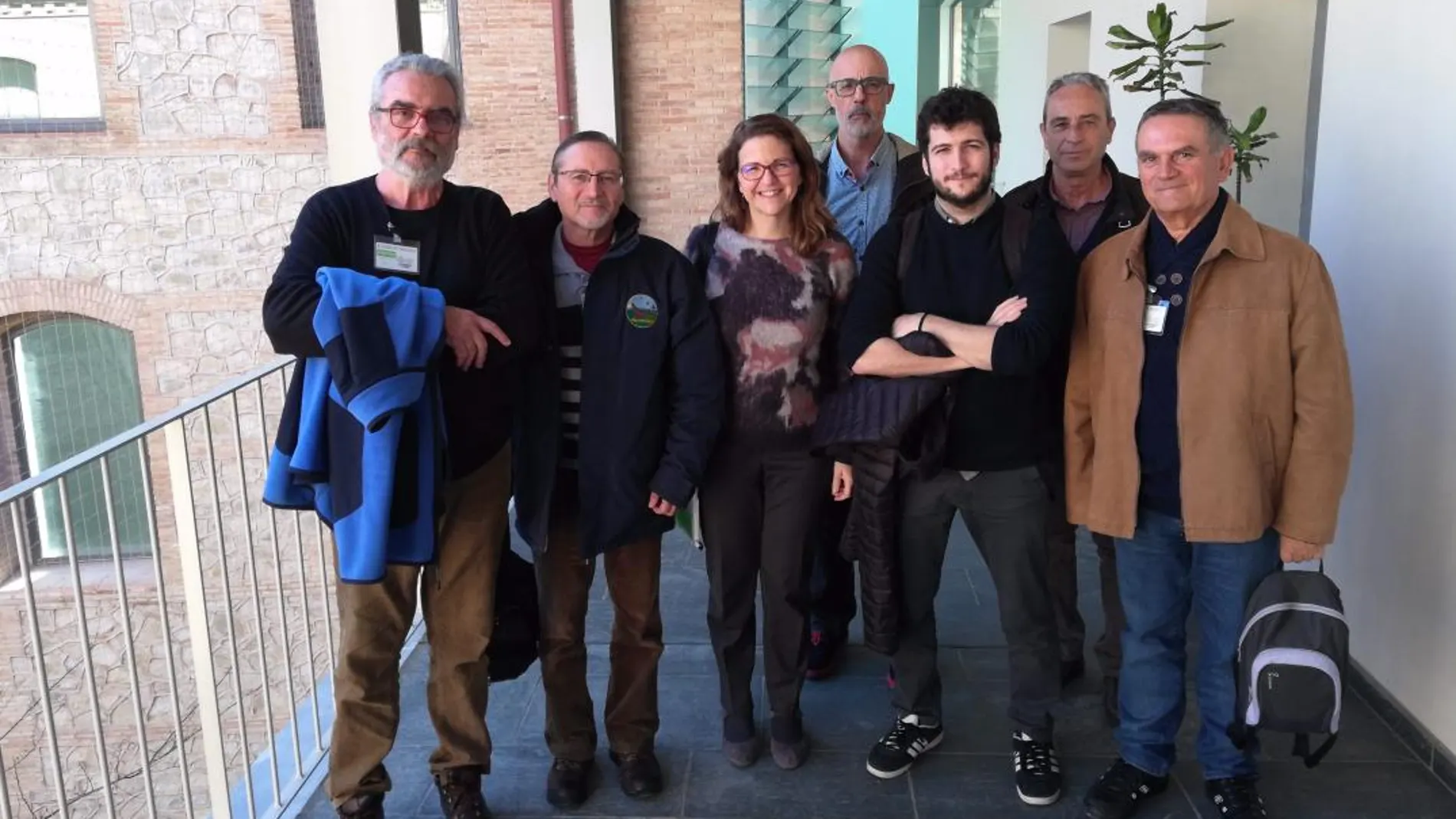 La consellera Cebrián, junto a Álvaro y Estañ (Podemos) en una imagen de archivo