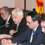 Presentación del Salón del Libro de París, con Vicenç Villatoro, Ferran Mascarell, Jaume Ciurana y Àlex Susanna