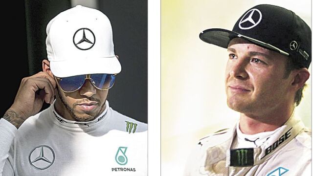 Hamilton y Rosberg