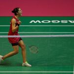 Carolina no pudo con la japonesa Nozomi Okuhara.