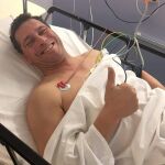Steven Woolfe en el hospital De Hautepierr en Estrasburgo