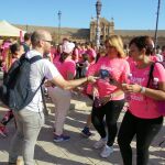 Pese a que la carrera fue suspendida, de forma extraoficial muchas mujeres optaron por completar el recorrido de la prueba