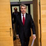 Garrido a la salida del Pleno de la Asamblea de Madrid el pasado 6 de febrero