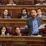 El líder de Podemos, Pablo Iglesias