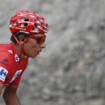 Nairo Quintana, en la etapa de Formigal en la Vuelta de 2016