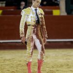 Imagen de Ureña instantes después de sufrir el percance, ayer, en Valencia