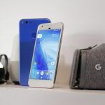 Google Pixel Phone, Google Home y Google Daydream View VR, durante su presentación en 2016