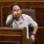 El secretario general de Podemos, Pablo Iglesias