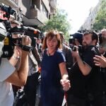 Francina Armengol, a las puertas de la sede socialista