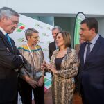 Milagros Marcos, José Luis Rivas, Beatriz Escudero, José Francisco Hernández y Carlos García, en el I Congreso de Industria Alimentaria, organizado por Vitartis