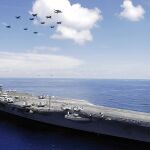 Imagen del USS Abraham Lincoln Carrier Strike Group