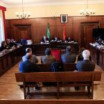 Ayer arrancó en la Audiencia de Sevilla el juicio del «caso Umax» (Foto: Manuel Olmedo)